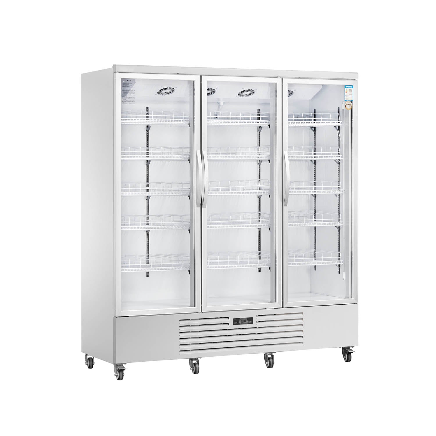 Upright Glass Door Showcase LC Standard Ventilated Cooling Refrigerator Series - 2/3 Doors