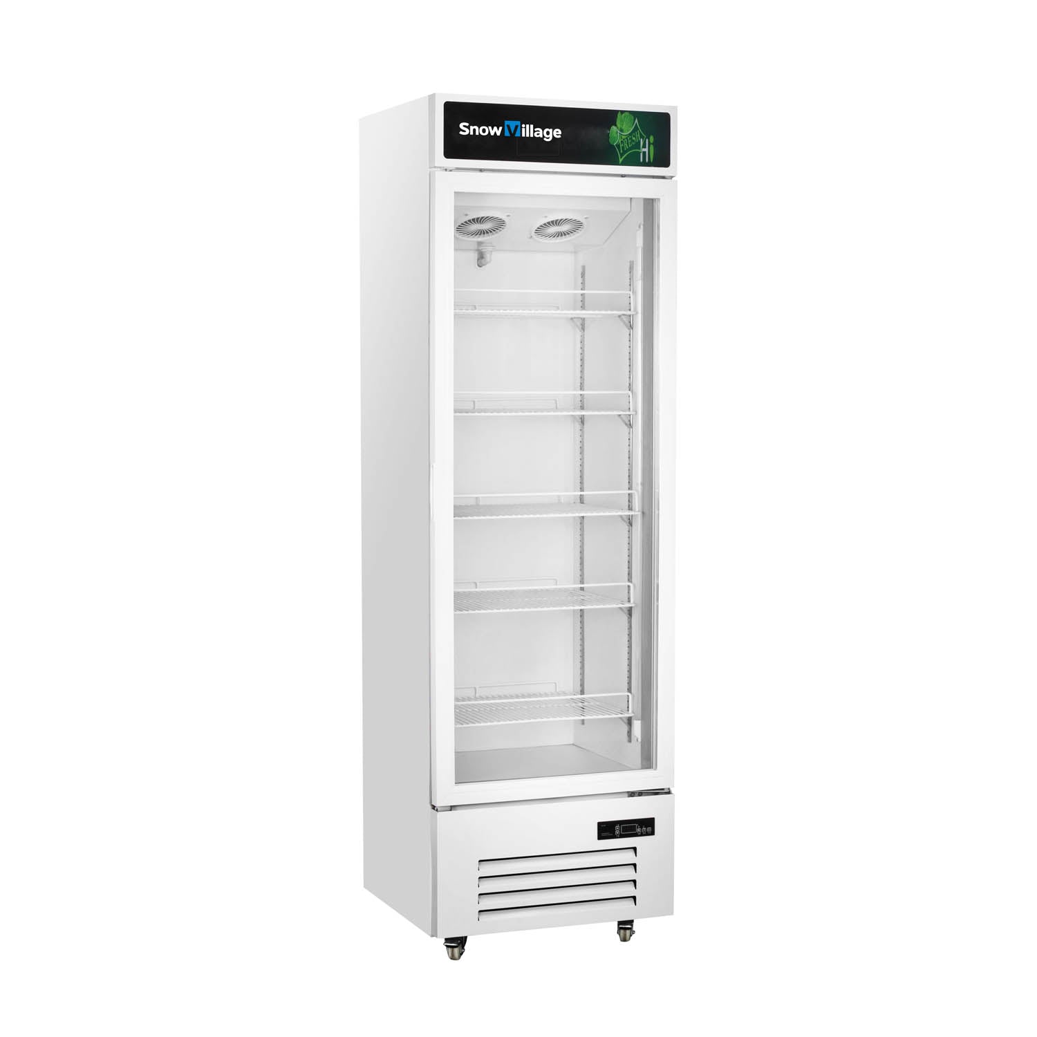 Upright Glass Door Showcase LC Ventilated Cooling Refrigerator Series - 1/2 Doors