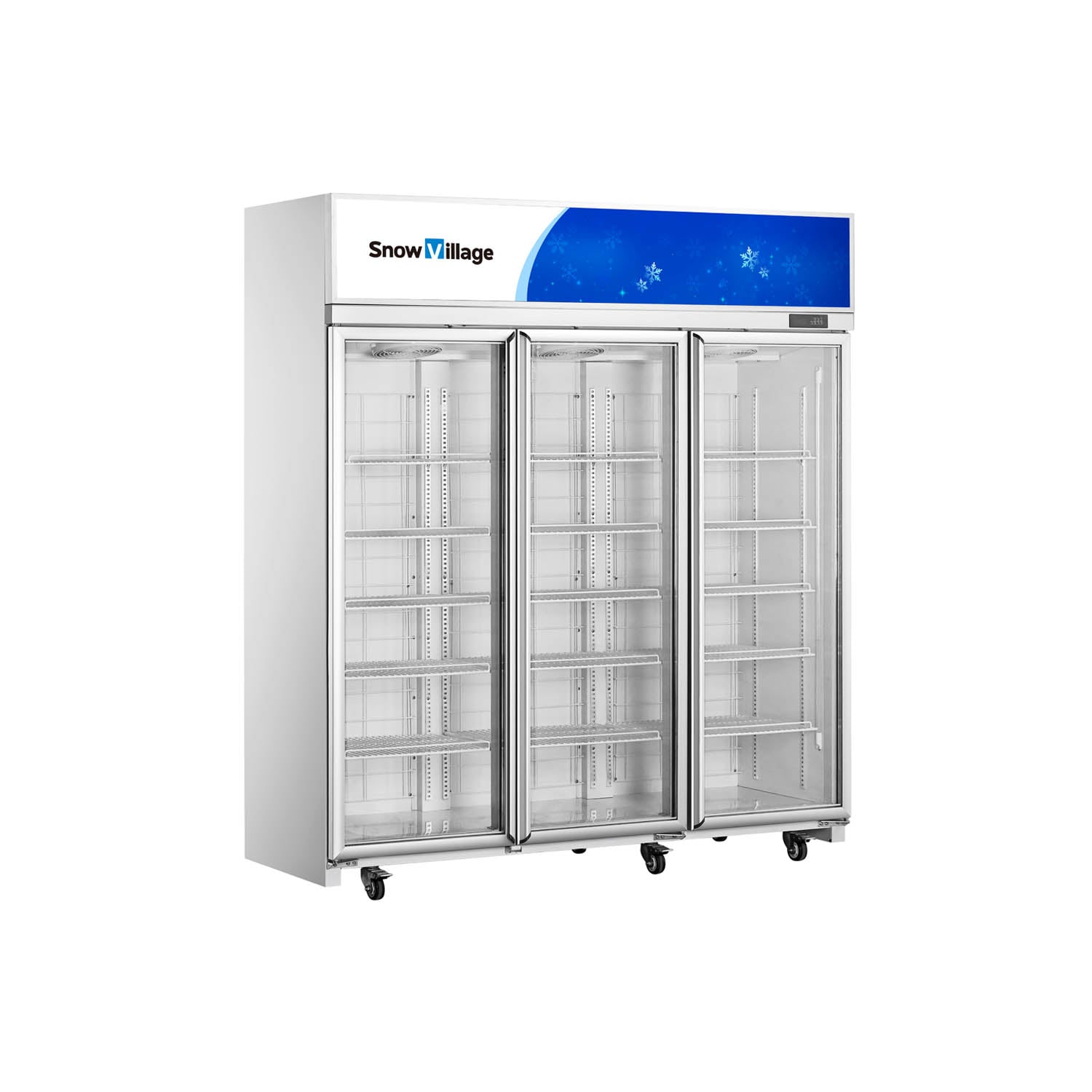 Upright Glass Door Showcase LC/LD Ventilated Cooling Refrigerator Freezer Series - 1/2/3/4 Doors