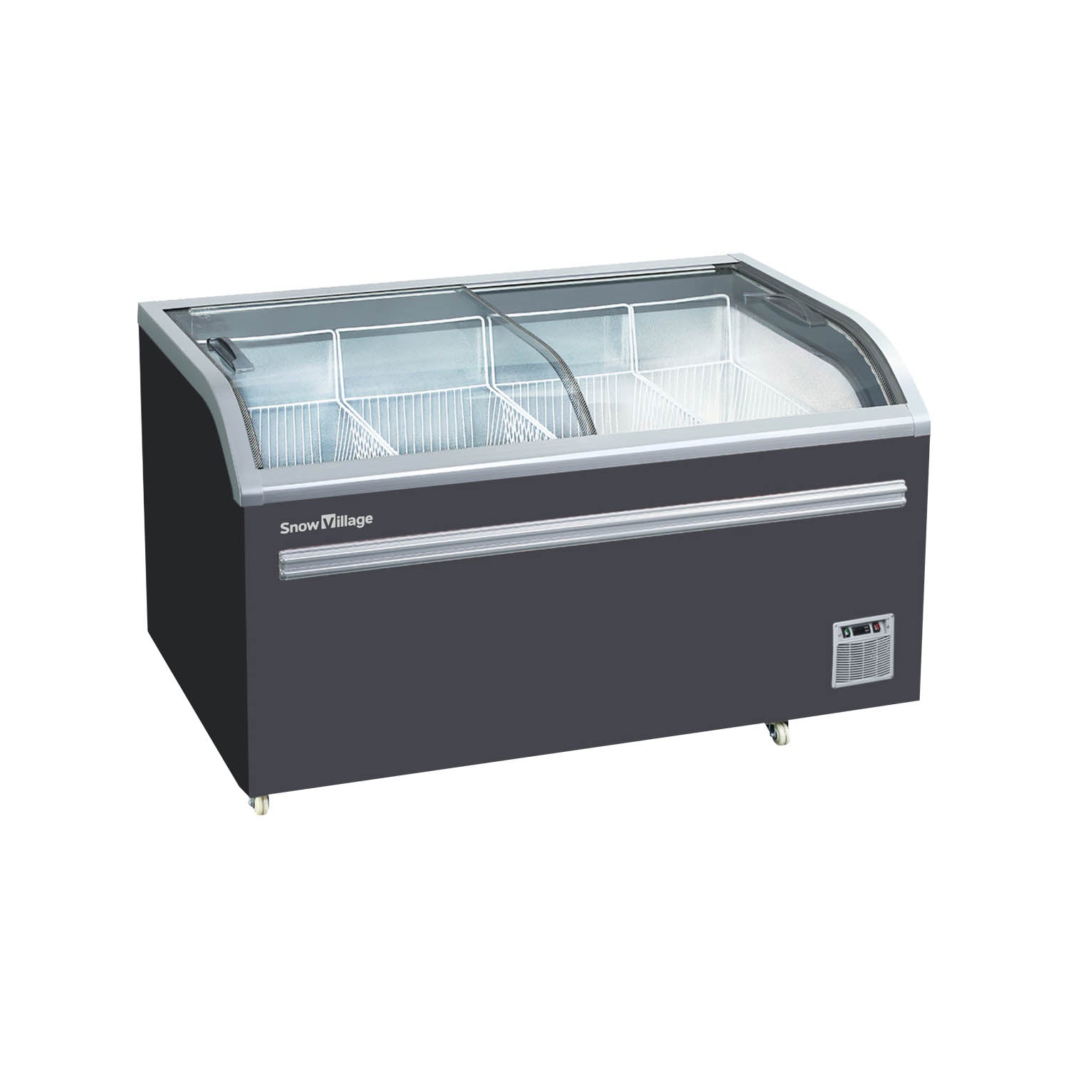 Island Freezer SD/SC Static Cooling Series - Two Sliding Doors (Curved)