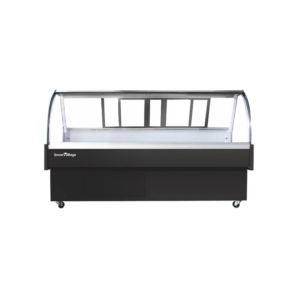 Horizontal Open-Top XC-XR Refrigerator Static Cooling Series - Curved Type (Front/Rear Sliding Door)